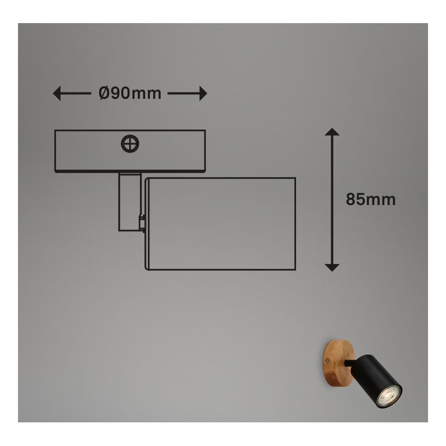 Briloner 2922-015 - Foco de parede SPOT 1xGU10/9W/230V
