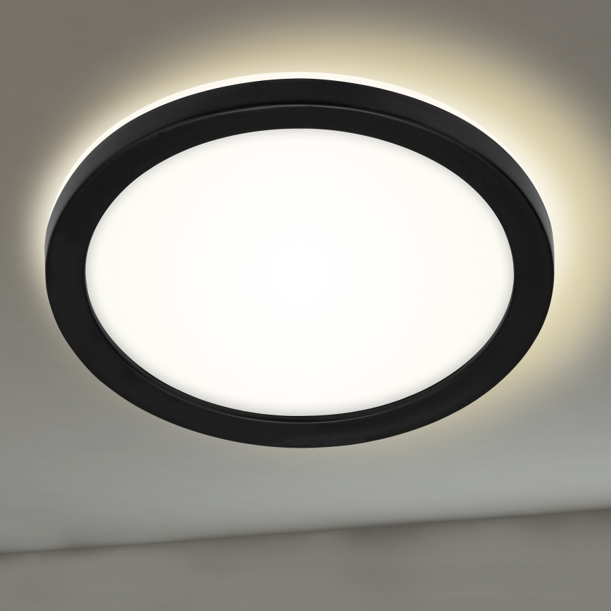 Briloner 3008-015 - Iluminação de teto LED LED/8W/230V diâmetro 21 cm preto IP44