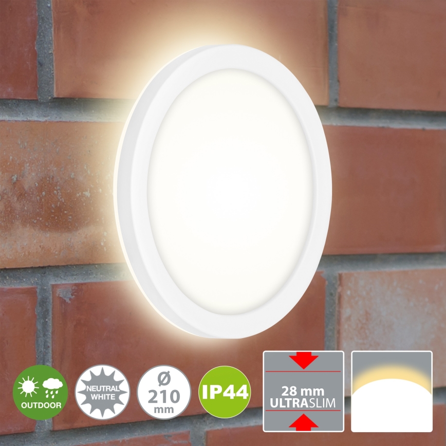 Briloner 3008-016 - Iluminação de teto LED LED/8W/230V diâmetro 21 cm branco IP44