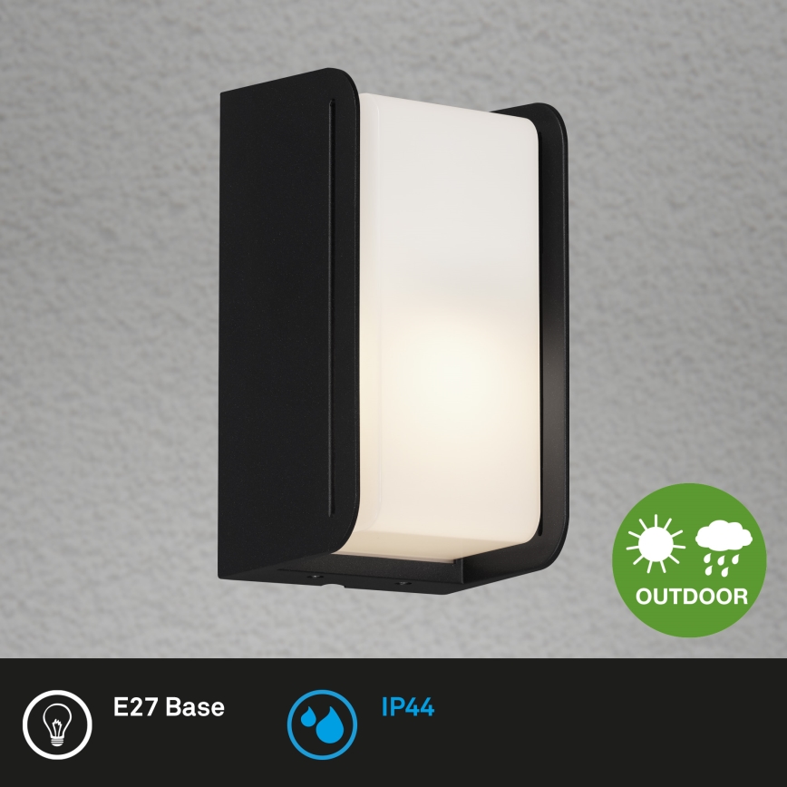 Briloner 3016-015 - Iluminação de parede exterior BOKS 1xE27/12W/230V IP44