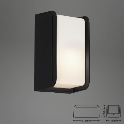 Briloner 3016-015 - Iluminação de parede exterior BOKS 1xE27/12W/230V IP44