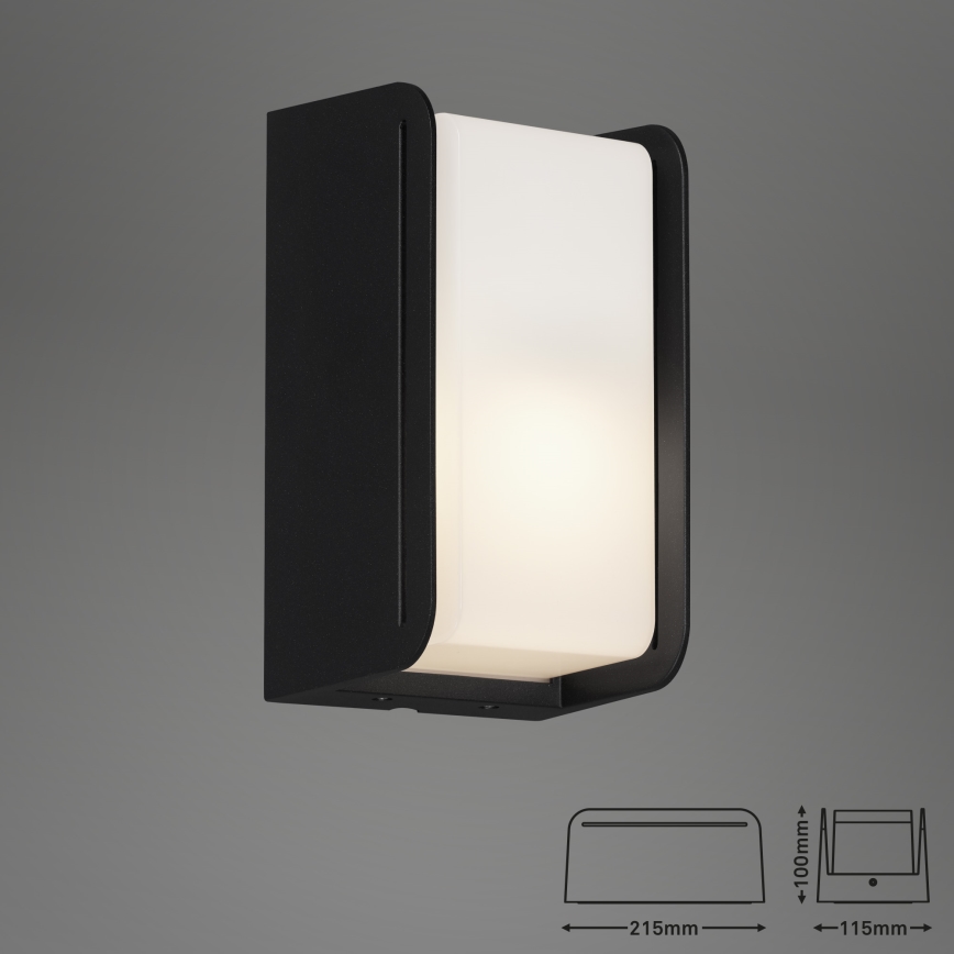 Briloner 3016-015 - Iluminação de parede exterior BOKS 1xE27/12W/230V IP44