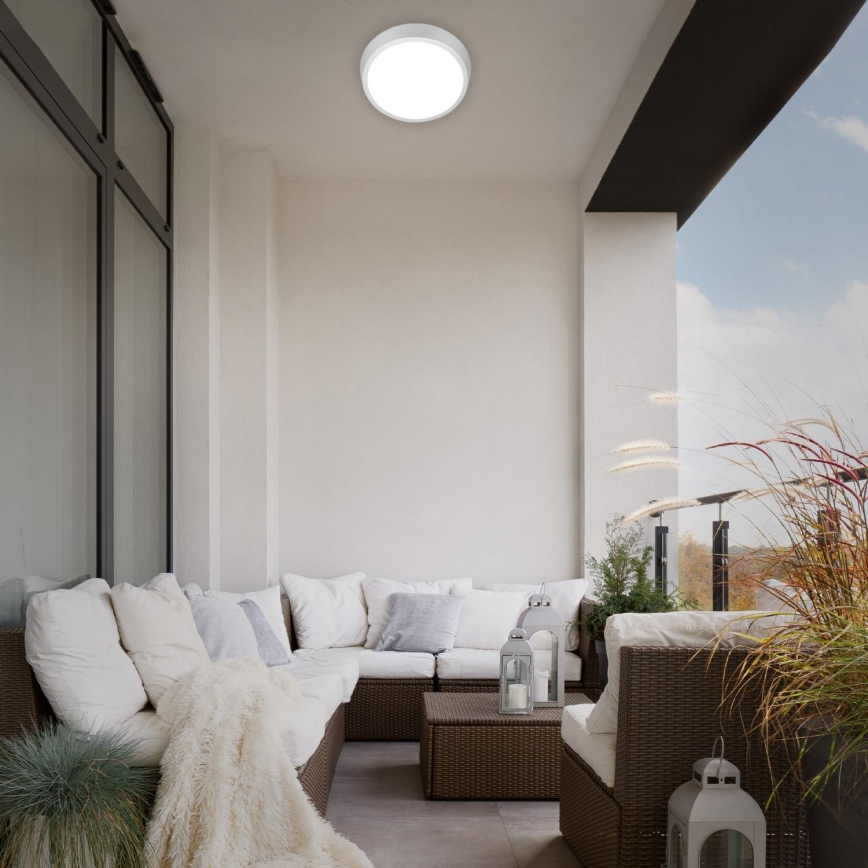 Briloner 3018-014 - Iluminação de teto para casa de banho LED HAGEN LED/24W/230V IP44 branco