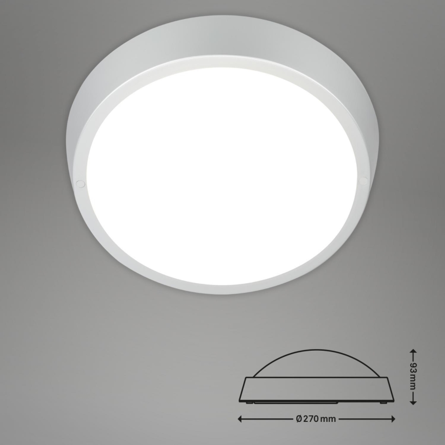 Briloner 3018-014 - Iluminação de teto para casa de banho LED HAGEN LED/24W/230V IP44 branco