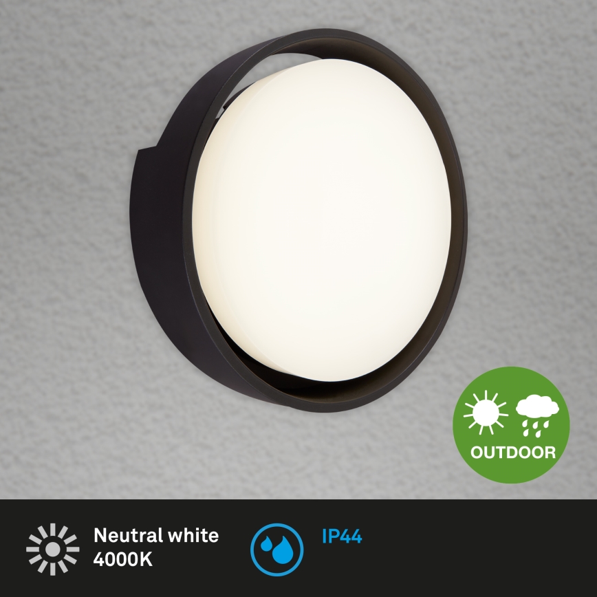 Briloner 3019-015 - Iluminação de parede exterior LED GENUA LED/18W/230V IP44 preto