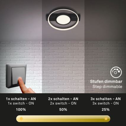 Briloner 3026-015 - Iluminação de teto LED com regulação FRAME LED/33W/230V