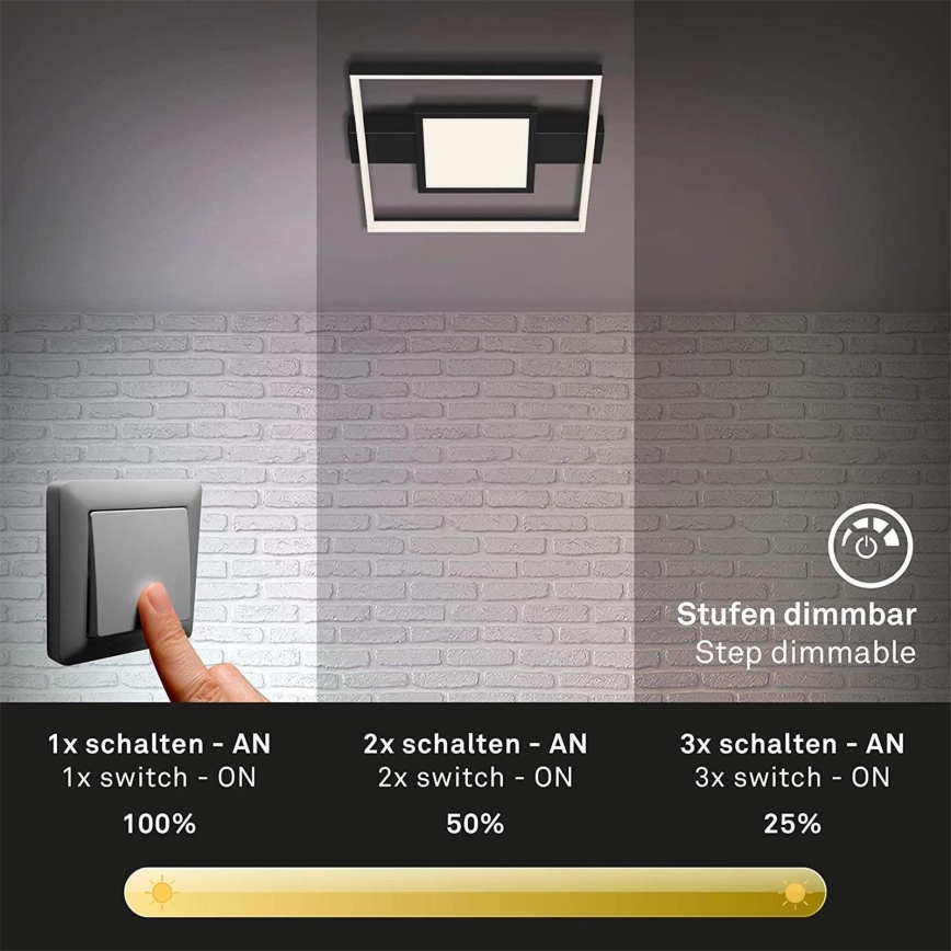 Briloner 3028-015 - Iluminação de teto LED com regulação FRAME LED/38W/230V