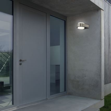 Briloner 3035-012- Iluminação de parede exterior LED HANAU LED/6,5W/230V IP44 cromado mate
