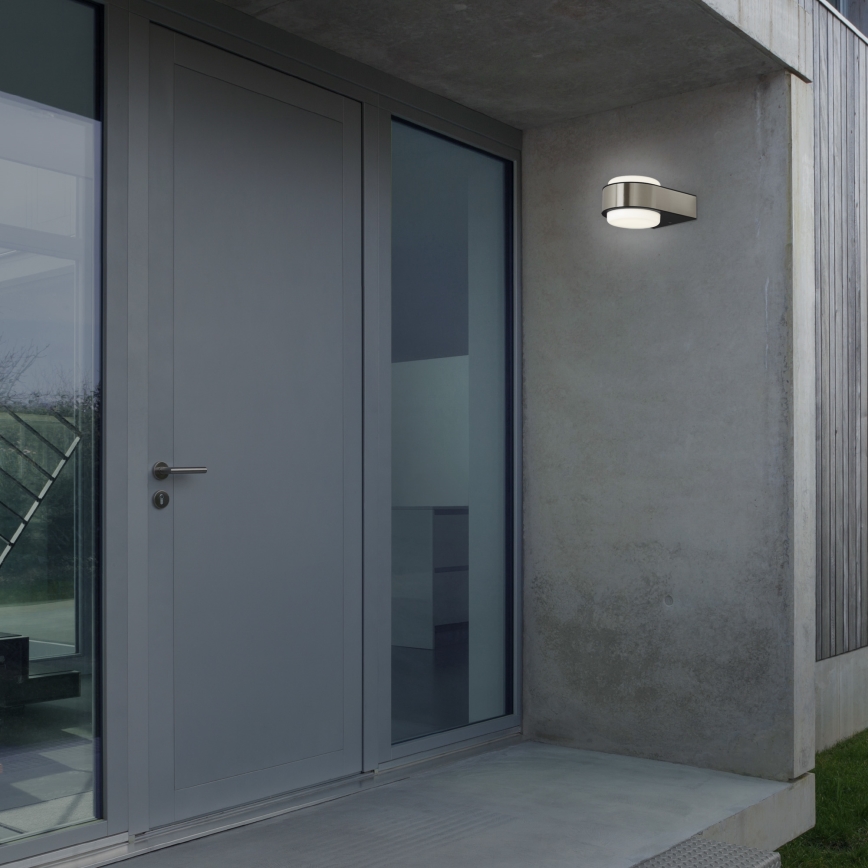 Briloner 3035-012- Iluminação de parede exterior LED HANAU LED/6,5W/230V IP44 cromado mate