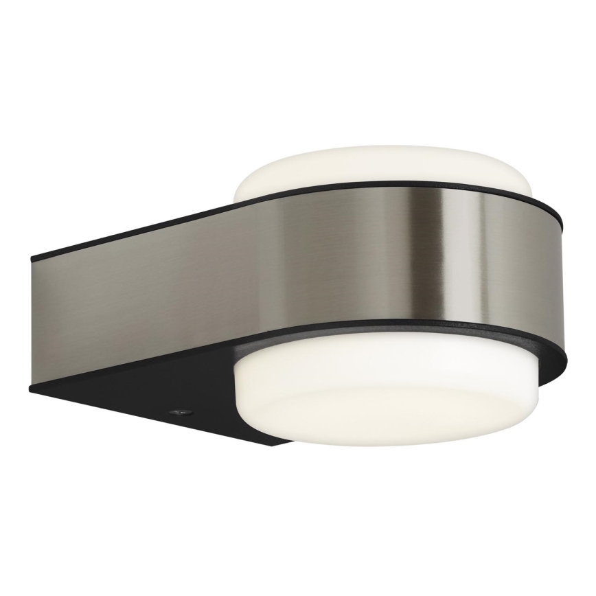 Briloner 3035-012- Iluminação de parede exterior LED HANAU LED/6,5W/230V IP44 cromado mate