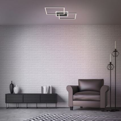 Briloner 3049-015 - Iluminação de teto LED com regulação FRAME LED/40W/230V + controlo remoto