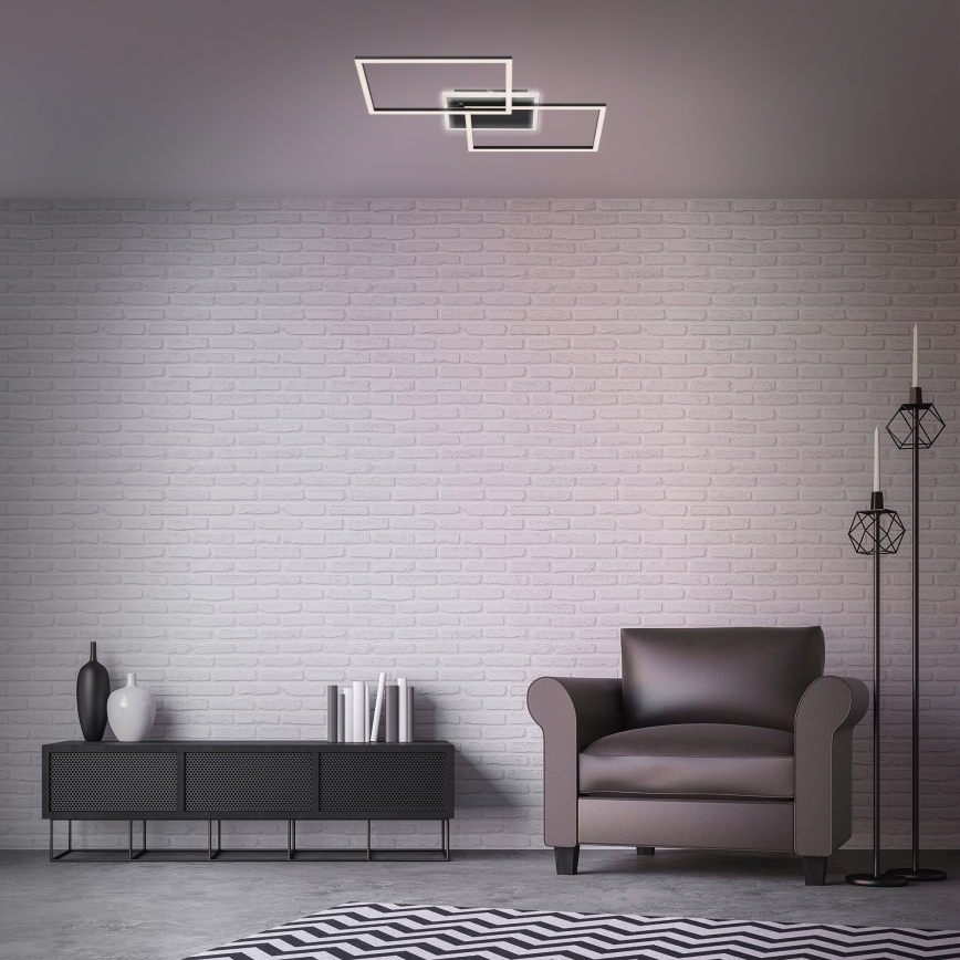 Briloner 3049-015 - Iluminação de teto LED com regulação FRAME LED/40W/230V + controlo remoto