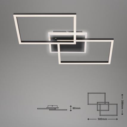 Briloner 3049-015 - Iluminação de teto LED com regulação FRAME LED/40W/230V + controlo remoto