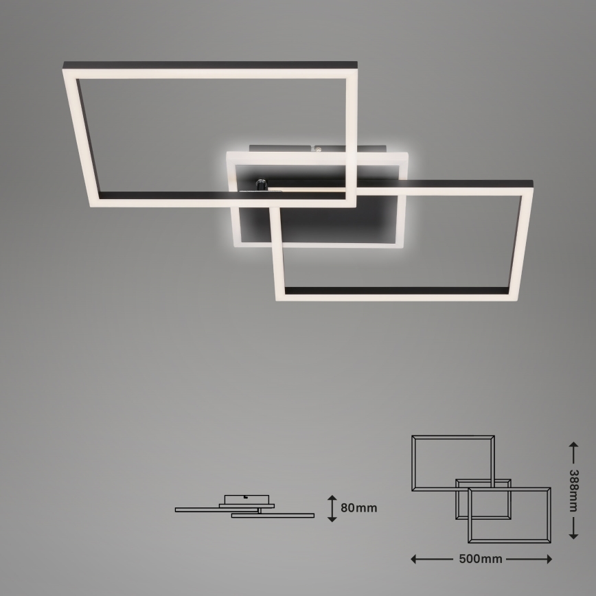 Briloner 3049-015 - Iluminação de teto LED com regulação FRAME LED/40W/230V + controlo remoto