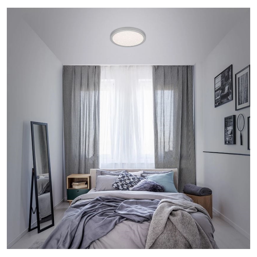 Briloner 3071-014 - Iluminação de teto LED RUNA LED/24W/230V prateado