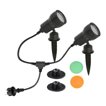 Briloner 3077-025 - Candeeiro LED de exterior TERRA 2xGU10/3W/230V IP44