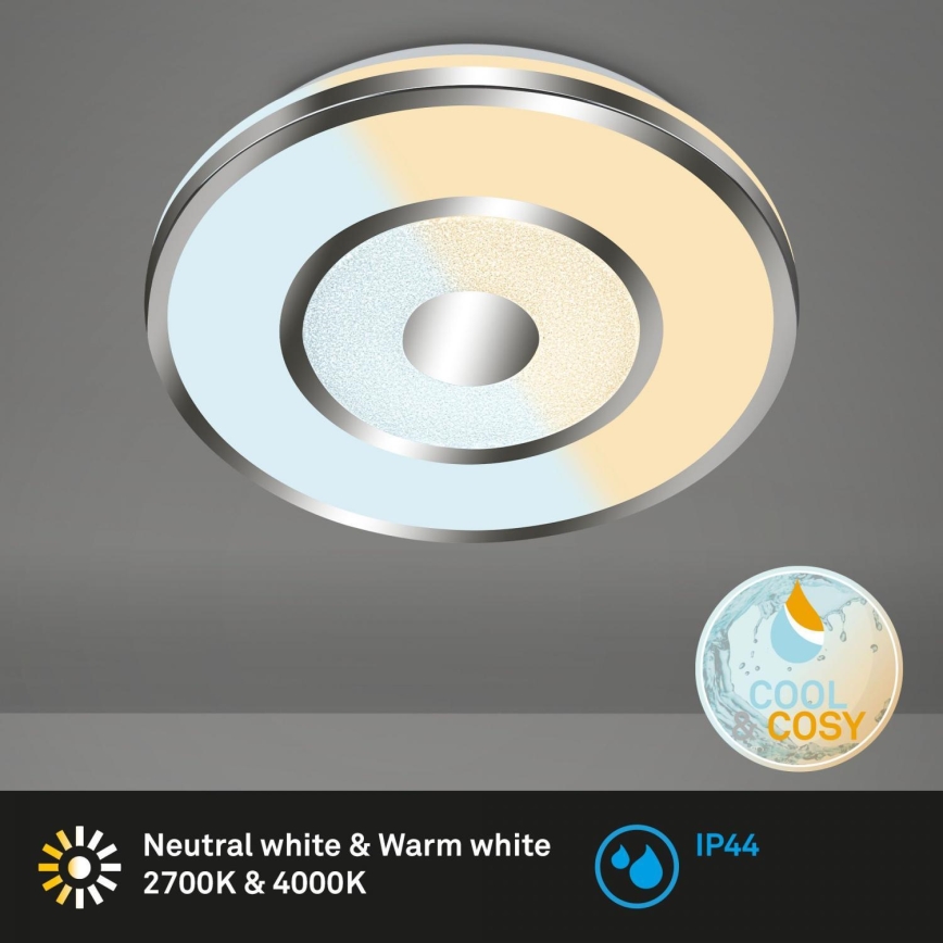 Briloner 3083-018 - Iluminação de teto de casa de banho LED com regulação COOL&COSY LED/24W/230V IP44