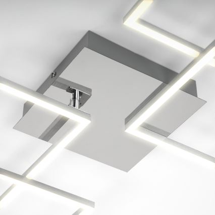 Briloner 3091-018 - Iluminação de teto LED com regulação FRAME LED/30W/230V cromado brilhante