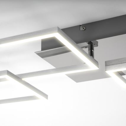 Briloner 3091-018 - Iluminação de teto LED com regulação FRAME LED/30W/230V cromado brilhante