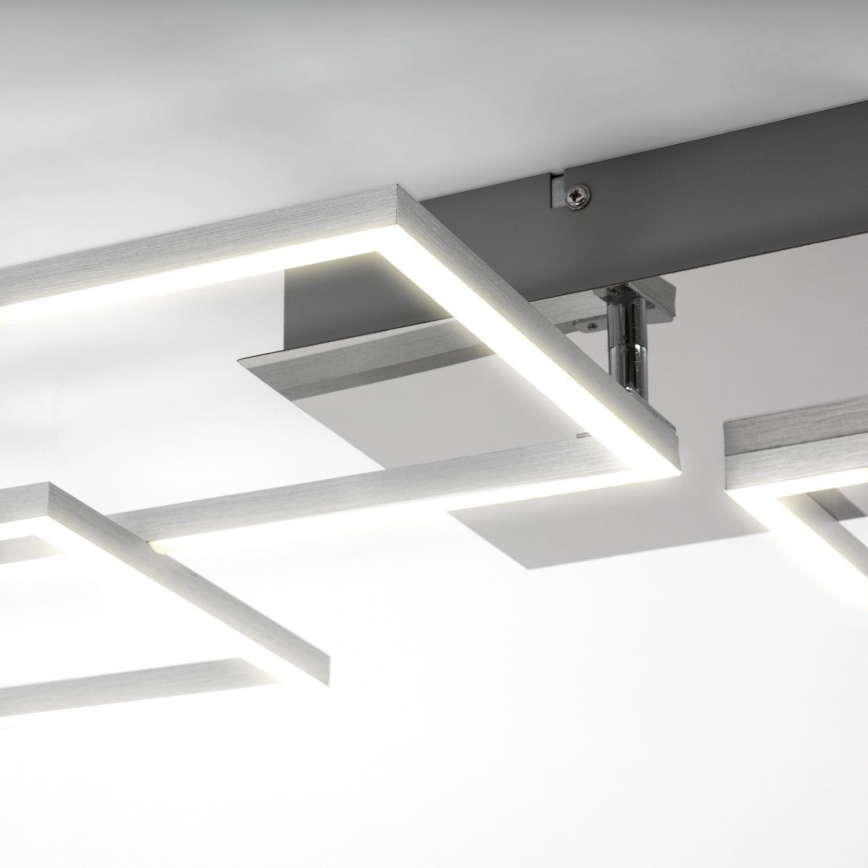 Briloner 3091-018 - Iluminação de teto LED com regulação FRAME LED/30W/230V cromado brilhante