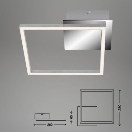 Briloner 3105-018 - LIluminação de teto LED com regulação FRAMES LED/9,7W/230V