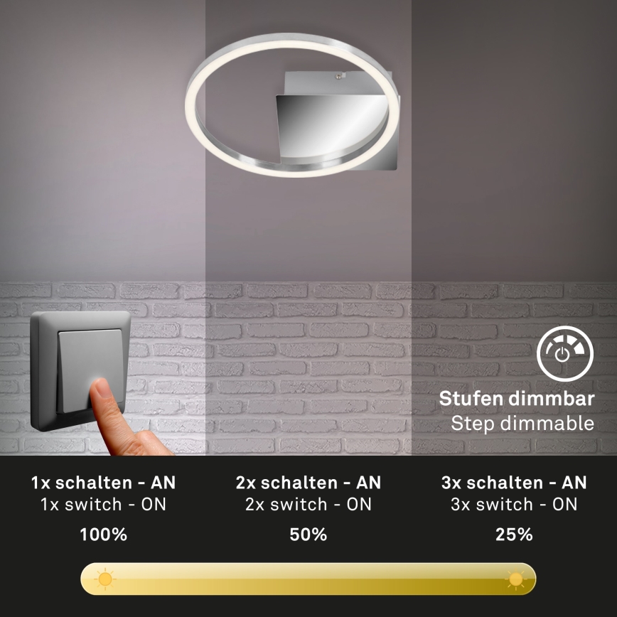 Briloner 3106-018 - Iluminação de teto LED com regulação FRAMES LED/7,5W/230V