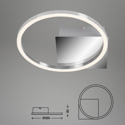 Briloner 3106-018 - Iluminação de teto LED com regulação FRAMES LED/7,5W/230V