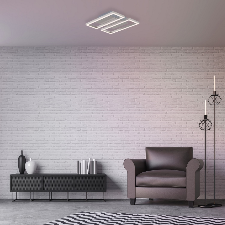 Briloner 3107-012 - Iluminação de teto LED com regulação FRAME 2xLED/7,25W/230V