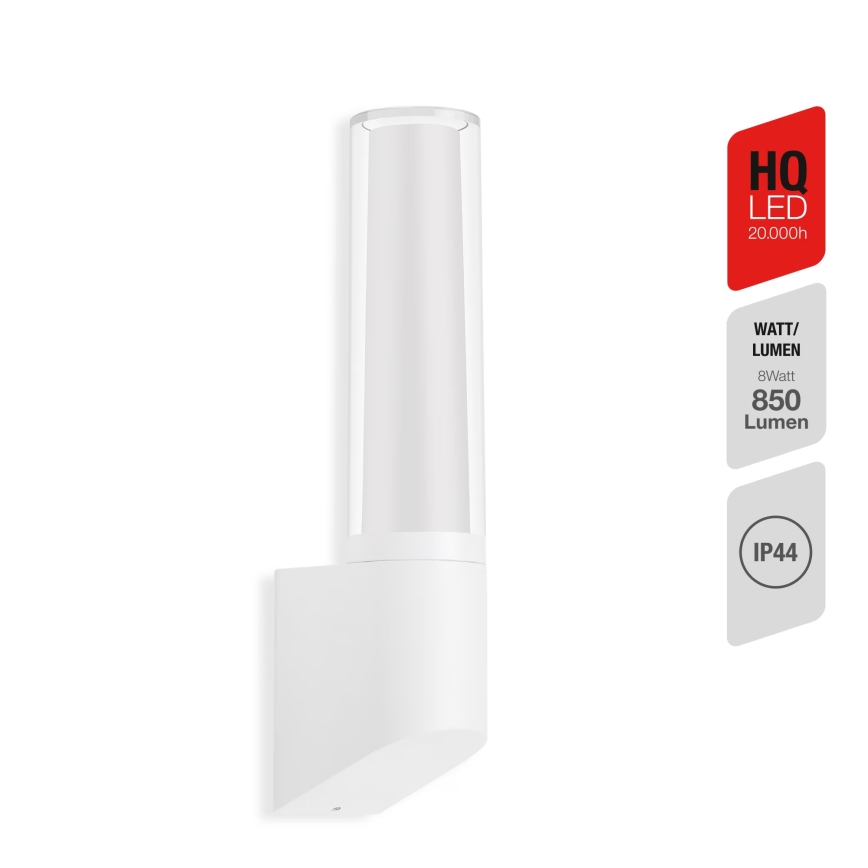 Briloner 311306TF - Iluminação de parede exterior LED LED/8W/230V 4000K IP44 branco