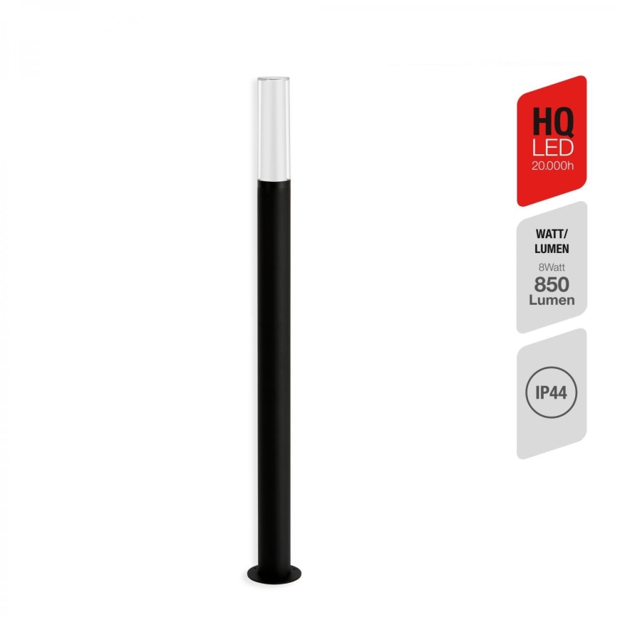 Briloner 311505TF - Candeeiro exterior LED LED/8W/230V IP44 4000K 97 cm preto