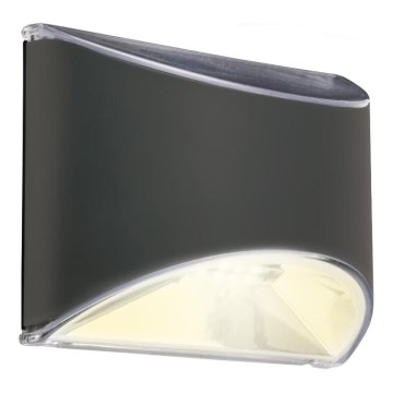 Briloner 3133015 - Iluminação de parede solar LED LED/2W/3,7V IP44 3000K