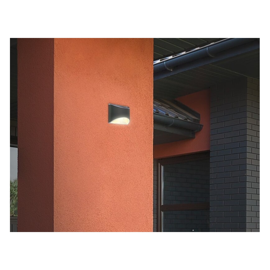 Briloner 3133015 - Iluminação de parede solar LED LED/2W/3,7V IP44 3000K