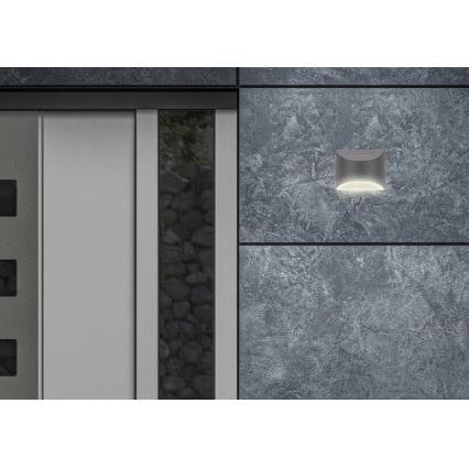 Briloner 3133015 - Iluminação de parede solar LED LED/2W/3,7V IP44 3000K