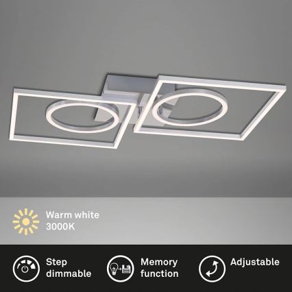 Briloner 3135-018 - Iluminação de teto LED com regulação FRAME LED/43,8W/230V 3000K