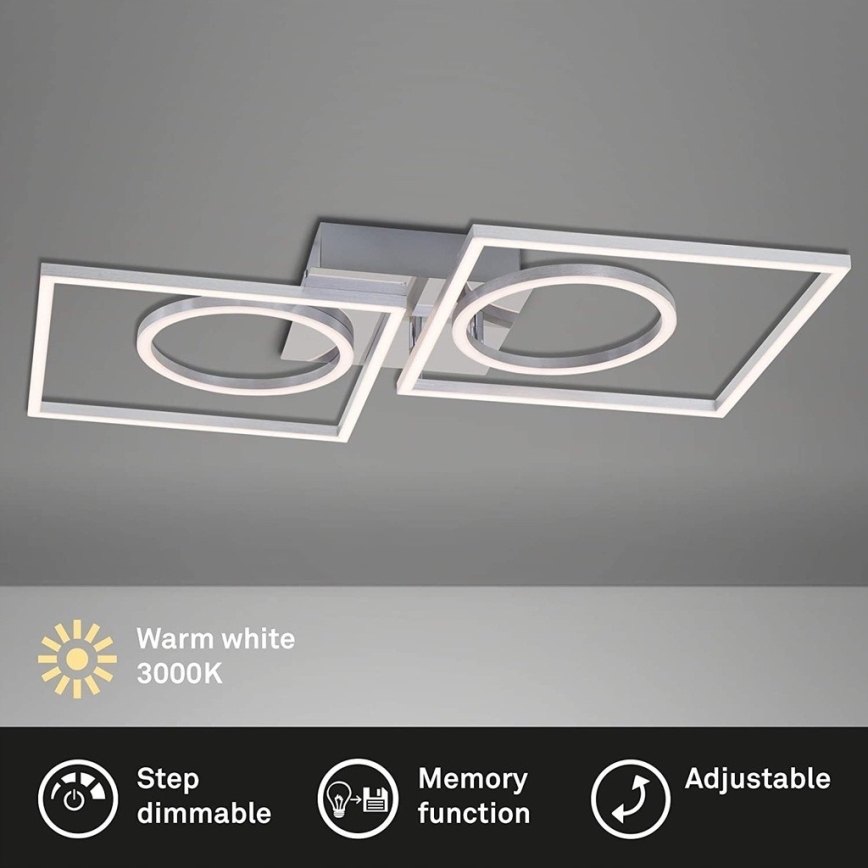Briloner 3135-018 - Iluminação de teto LED com regulação FRAME LED/43,8W/230V 3000K
