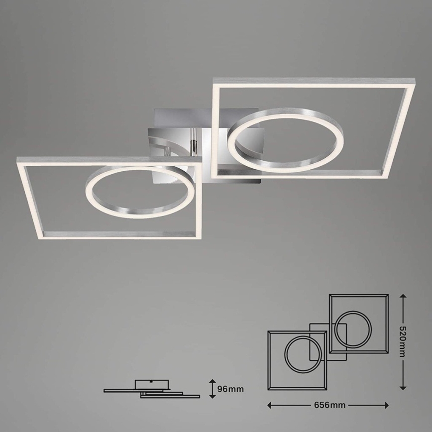 Briloner 3135-018 - Iluminação de teto LED com regulação FRAME LED/43,8W/230V 3000K