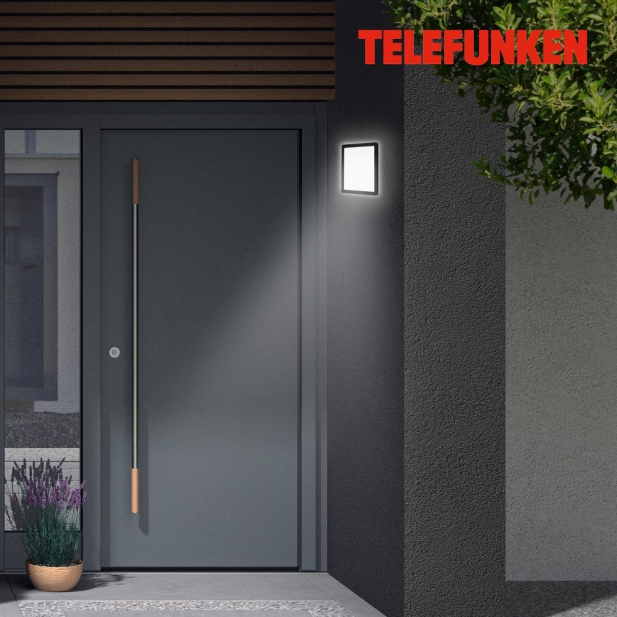 Briloner 313505TF - Iluminação de parede exterior LED LED/15W/230V IP44 4000K preto