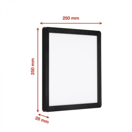 Briloner 313505TF - Iluminação de parede exterior LED LED/15W/230V IP44 4000K preto