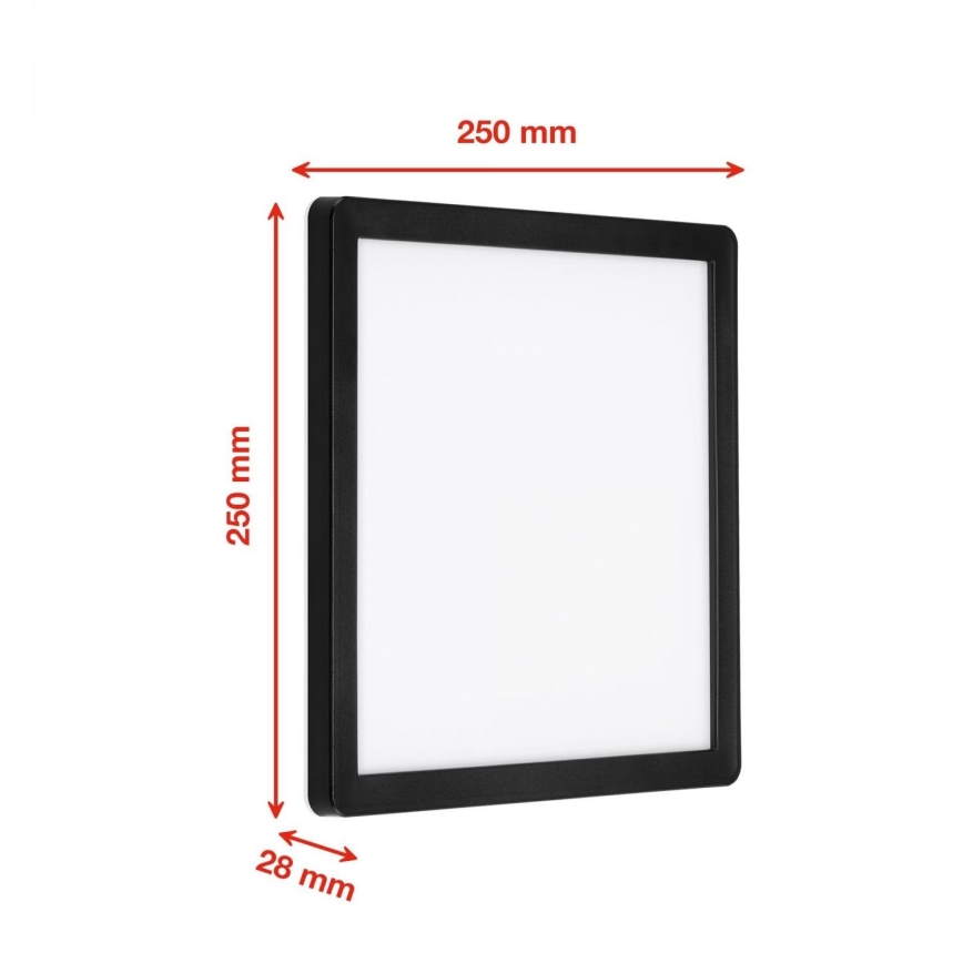 Briloner 313505TF - Iluminação de parede exterior LED LED/15W/230V IP44 4000K preto