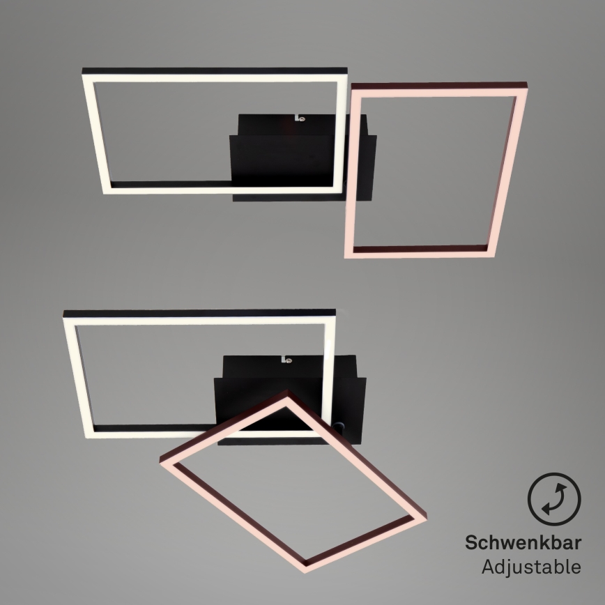 Briloner 3149-018 - Candelabro montado à superfície LED com regulação FRAME 2xLED/15W/230V + controlo remoto