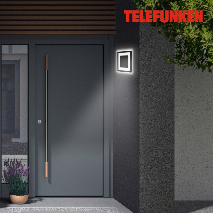 Briloner 315905TF - Iluminação de parede exterior LED LED/15W/230V IP44 4000K preto