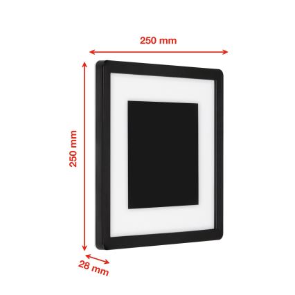 Briloner 315905TF - Iluminação de parede exterior LED LED/15W/230V IP44 4000K preto