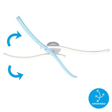 Briloner 3165-029 - Candelabro integrado LED GO 2xLED/9W/230V