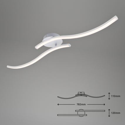 Briloner 3165-029 - Candelabro integrado LED GO 2xLED/9W/230V