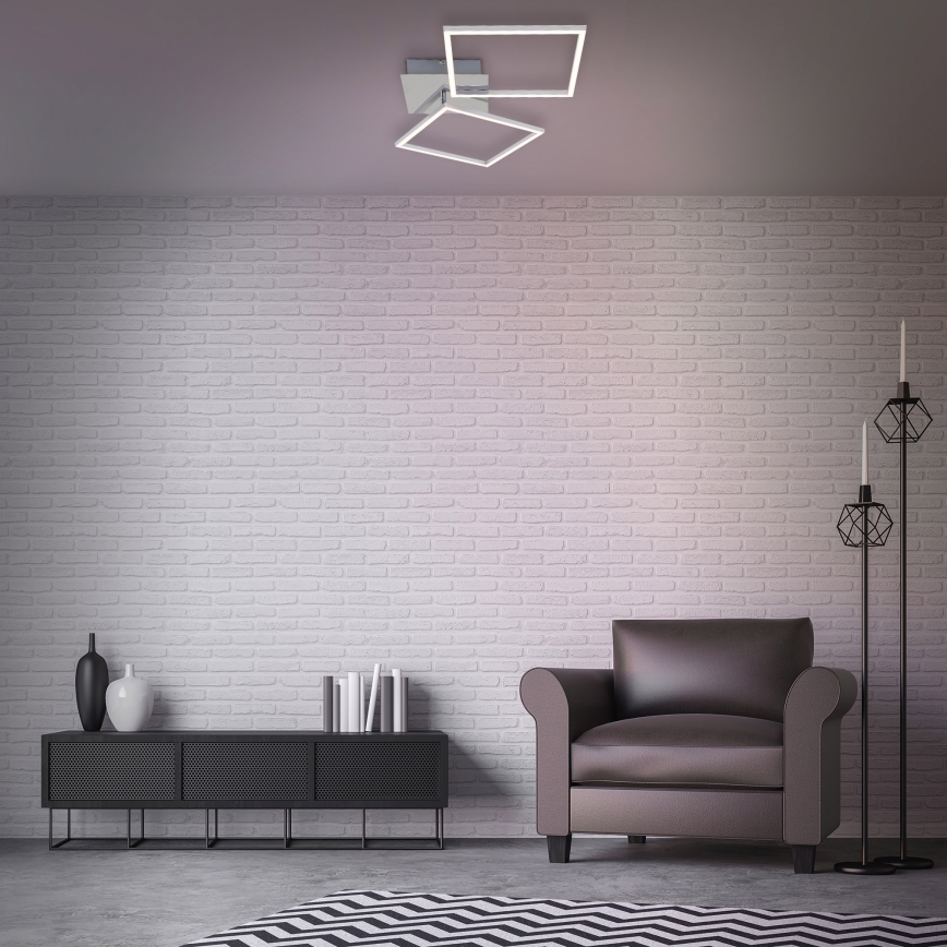 Briloner 3182-018 - Iluminação de teto LED com regulação FRAME 2xLED/15,5W/230V