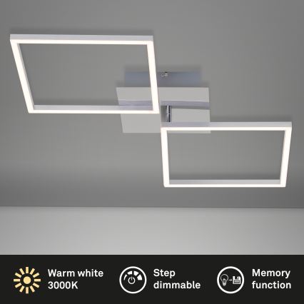 Briloner 3182-018 - Iluminação de teto LED com regulação FRAME 2xLED/15,5W/230V
