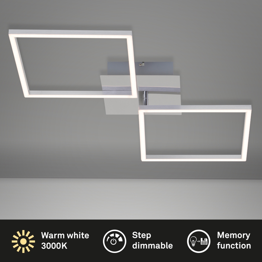 Briloner 3182-018 - Iluminação de teto LED com regulação FRAME 2xLED/15,5W/230V