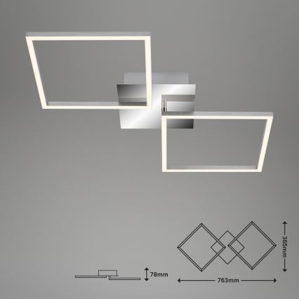 Briloner 3182-018 - Iluminação de teto LED com regulação FRAME 2xLED/15,5W/230V