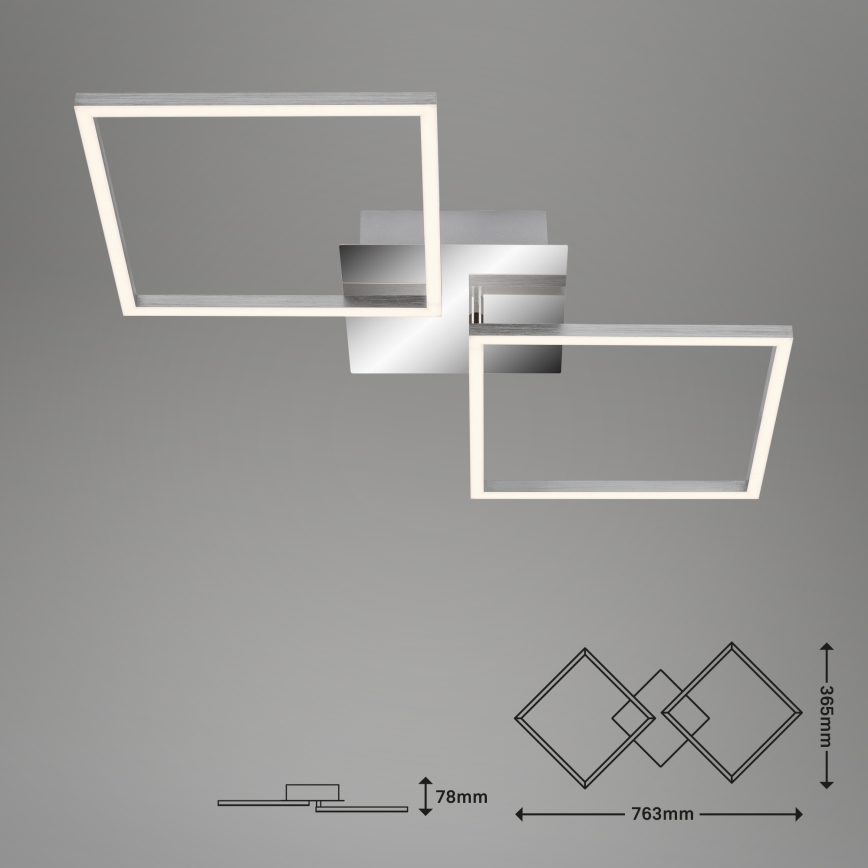 Briloner 3182-018 - Iluminação de teto LED com regulação FRAME 2xLED/15,5W/230V