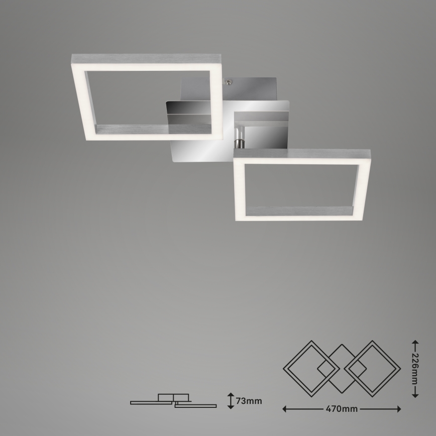 Briloner 3207-018 - Iluminação de teto LED FRAMES 2xLED/8W/230V